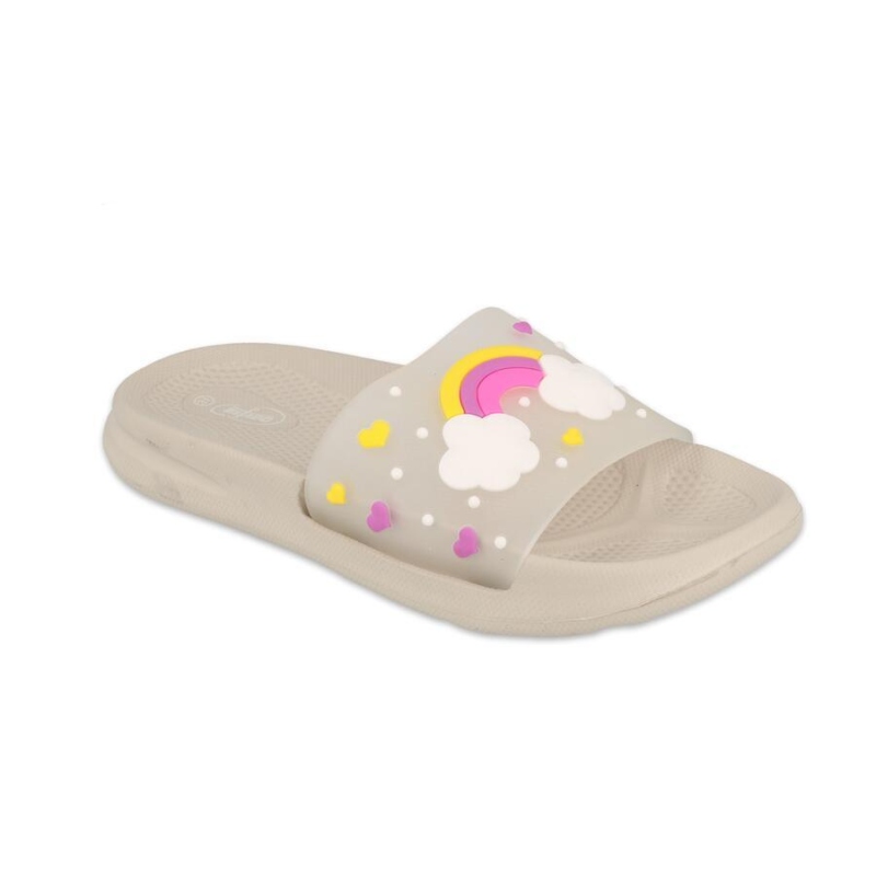 152Y005 28 - dětské pantofle Befado SPACE, duha