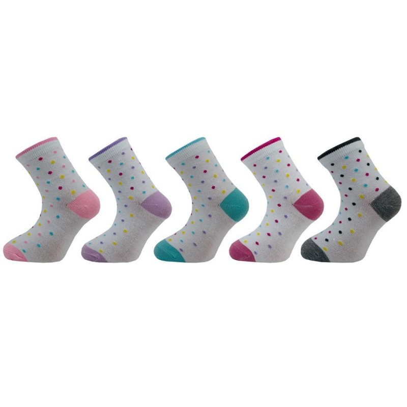 1545 (133N) dívčí ponožky PUNTÍKY, 18-19 (27-29)