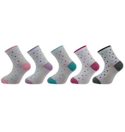 1545 (133N) dívčí ponožky PUNTÍKY, 18-19 (27-29)