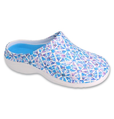 154D106 - Befado Dr. ORTO - dámské pantofle modrý vzor