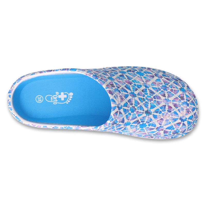 154D106 - Befado Dr. ORTO - dámské pantofle modrý vzor