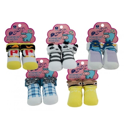 1555 (172N) kojenecké ponožky s ABS., 0-6 měsíců