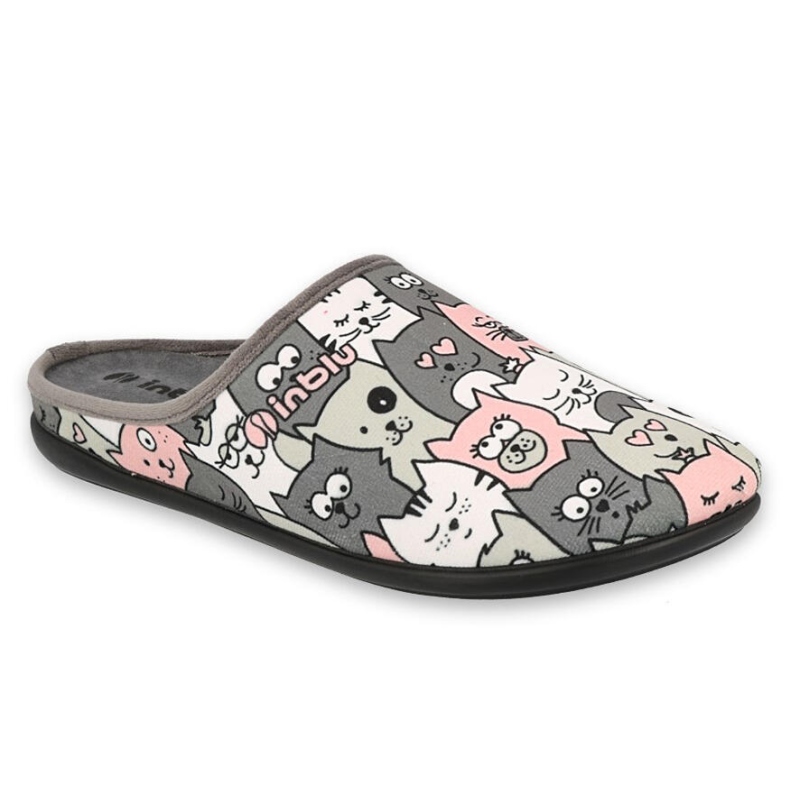 155D200 35 - dámské pantofle INBLU Mummy & Me, kočičky
