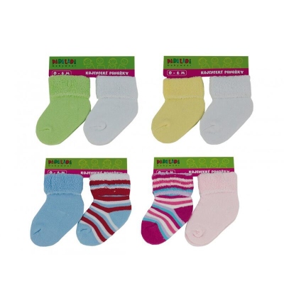 1562 (139P) PIDILIDI,kojenecké FROTÉ-2 pár 0-12měs