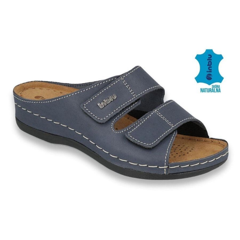 158D106 - INBLU dámské kožené pantofle