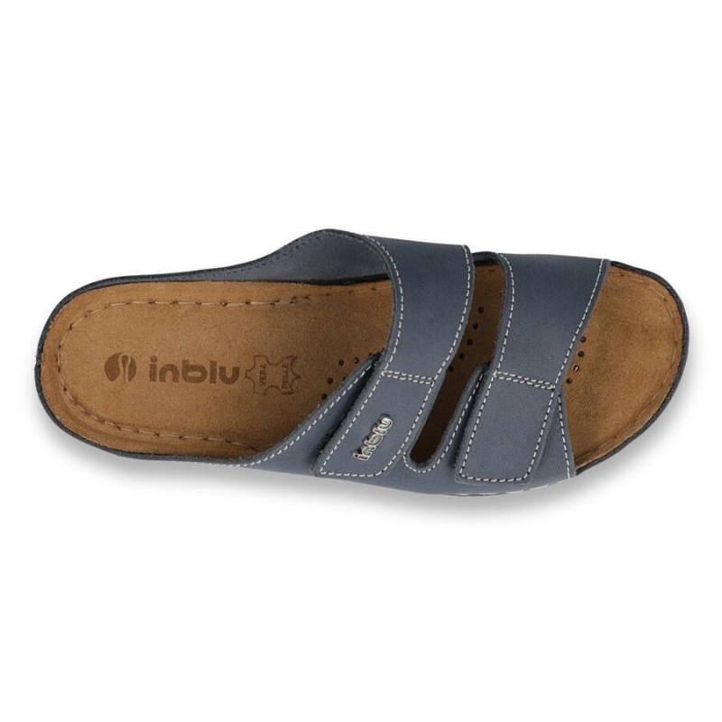 158D106 - INBLU dámské kožené pantofle