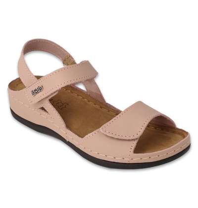 158D255 36 - INBLU dámské kožené sandály růžové