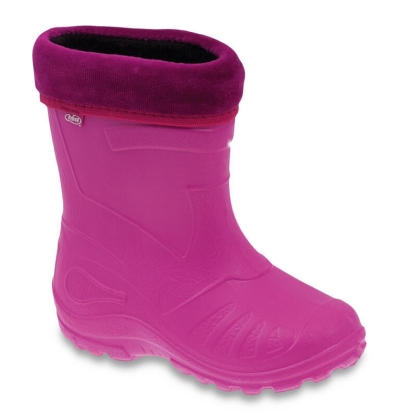 162P101 gumáčky / holínky BEFADO EVA KOLMAX 050 červené zateplené vložkou růžové mrazuvzdorné do -30´C