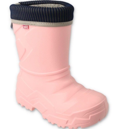 162X307 / 162Y307 zateplené holínky Befado světle růžové