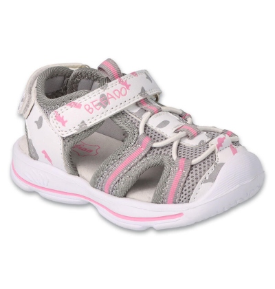 170P076 - dívčí sandálky Befado SPORT s koženou stélkou (vroubkovaná špice)