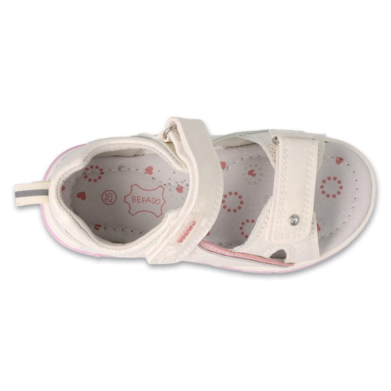 170P092 - dívčí sandálky Befado SPARKY růžové