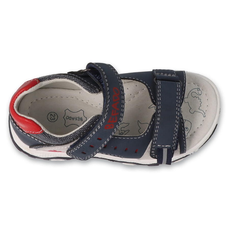 170P097 - chlapecké sandálky Befado DINO modré