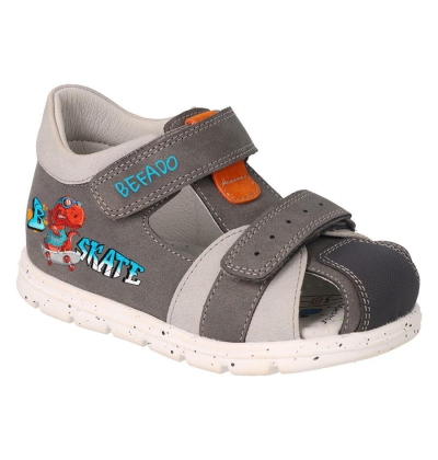 170X087 25 - chlapecké sandálky Befado SKATE šedé