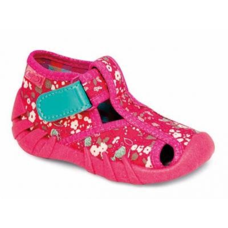 190P039 25 - dívčí suchý zip s otv., růžové