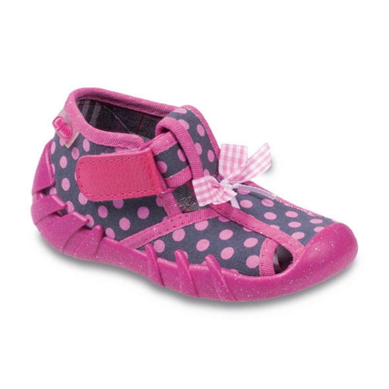 190P053 25 - dí. suchý zip s otv., tečky, mašlička