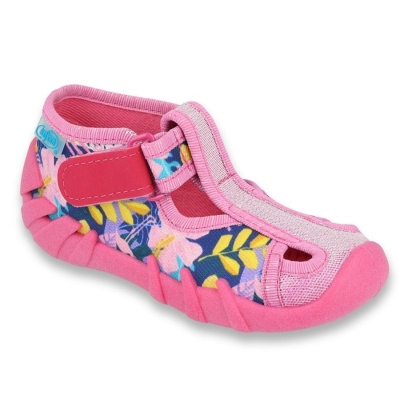 190P097 18 - dívčí bačkorky Befado 1SZ, květy