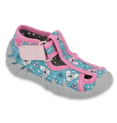 190P100 18 - dívčí bačkorky Befado 1SZ, pejsci