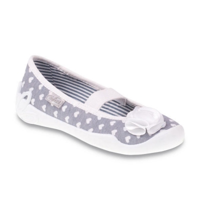 193X055 25 - dív.níz.,1 gumka,šedá, bílá srdíčka