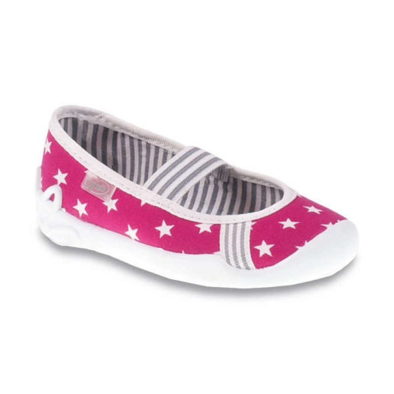 193X063 25 - dív.níz.,1 gumka, růžová, bílé hvězdy