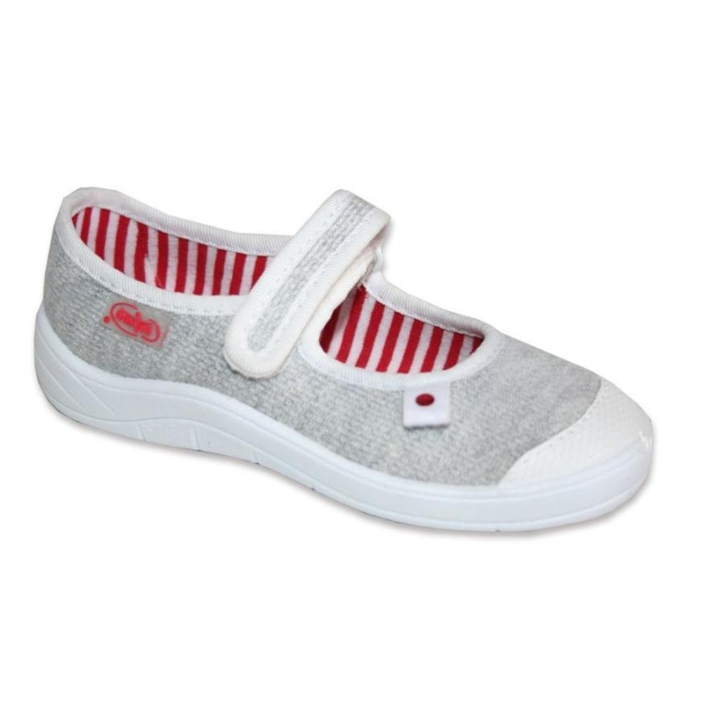 208X034 27 - dívčí balerínky Befado, šedý melír