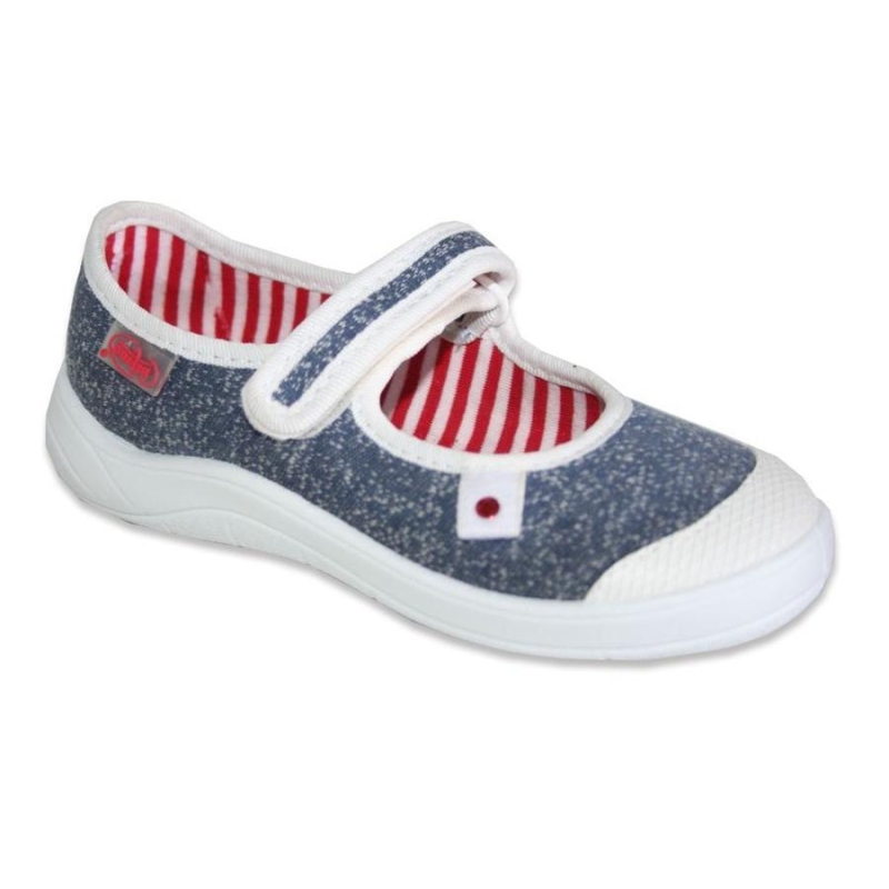 208X035 25 - dívčí balerínky Befado, modrý melír
