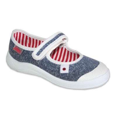 208X035 25 - dívčí balerínky Befado, modrý melír