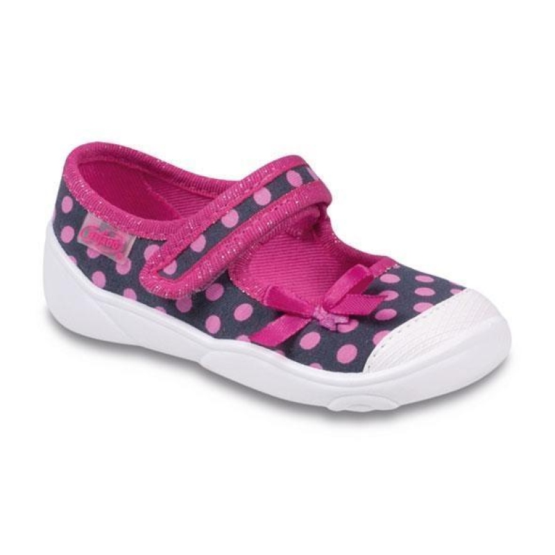 209P019 20 - balerínky na SZ, růžové tečky, mašle