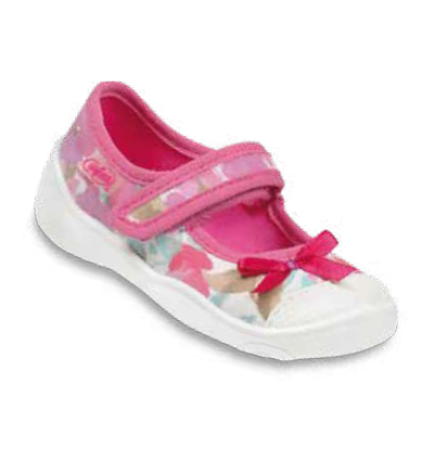 209P020 20 - balerínky na SZ, růž.potisk, mašlička