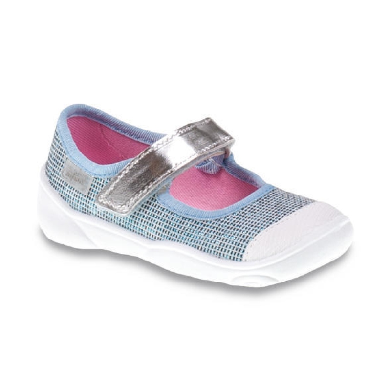 209P030 18 - dív.níz.suchý zip, modro-stříbrná