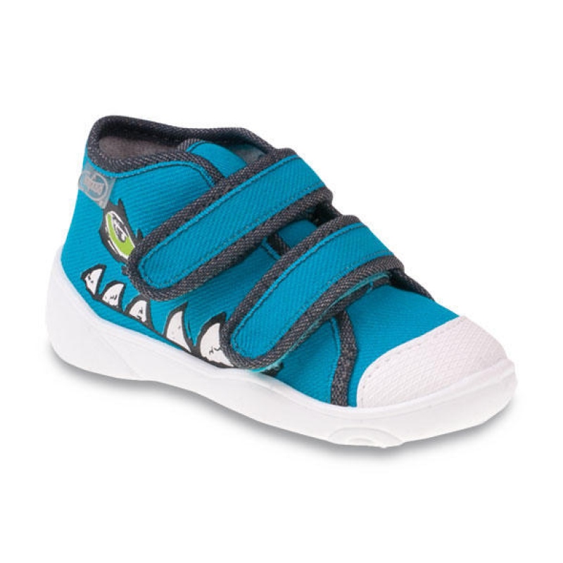 212P043 18 - chl.tenisky,2 SZ,modré,zuby