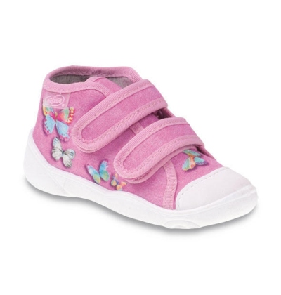 212P044 19 - dívčí tenisky,2 SZ,růžové,motýl