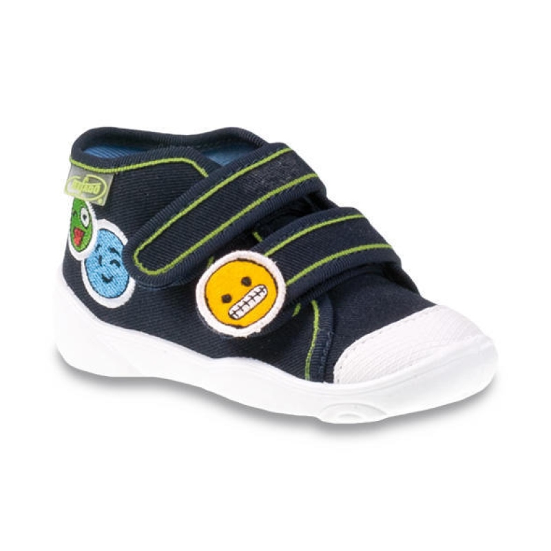 212P054 18 - chl. tenisky, 2 SZ, tm.modrá, smile