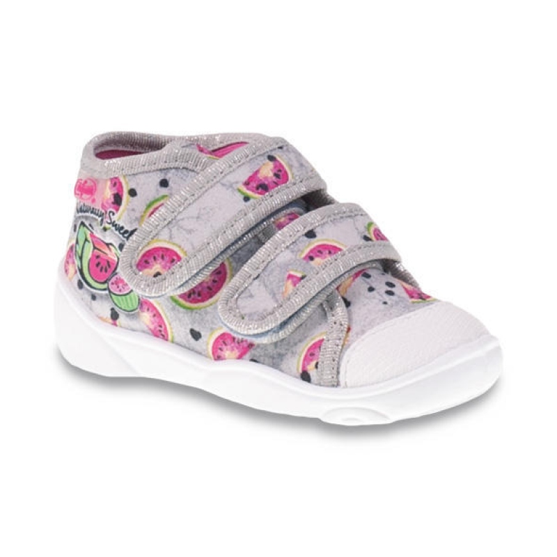 212P055 18 - dívčí tenisky, 2 SZ, šedá, melouny