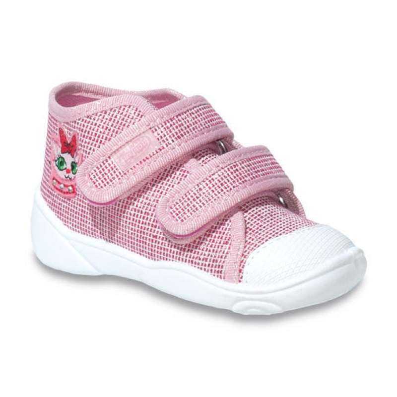 212P056 18 - dívčí tenisky, 2 SZ, růžová, kočička