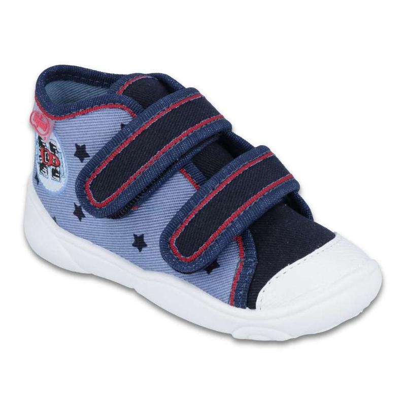 212P057 18 - chl. tenisky, 2 SZ, modrá, hvězdičky