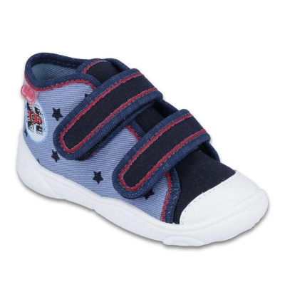 212P057 18 - chl. tenisky, 2 SZ, modrá, hvězdičky