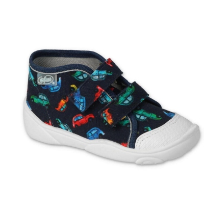 212P075 - chlapecké tenisky Befado modré, auta