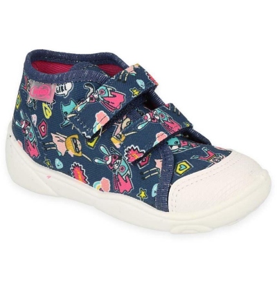 212P080 18 - dívčí tenisky Befado modré, HERO