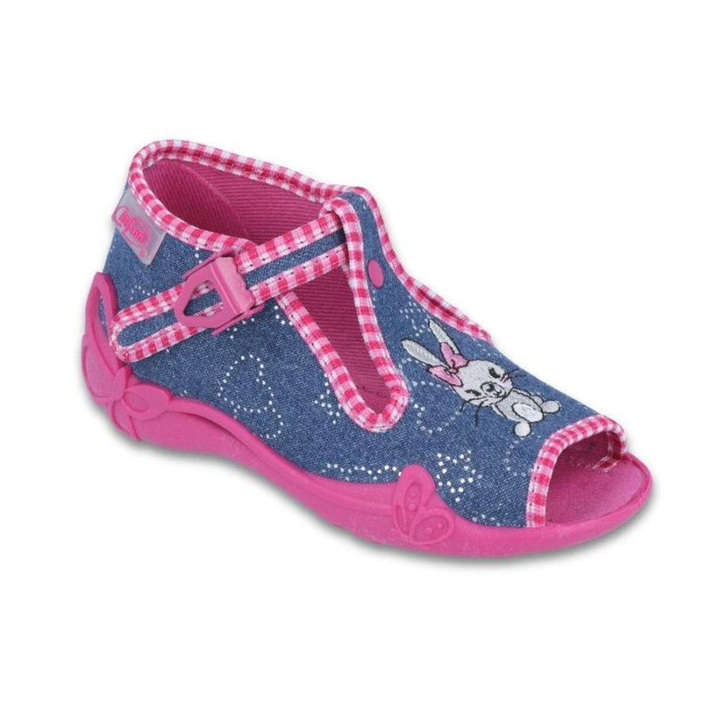 213P106 18 - dív.sandálek, modrý, králíček