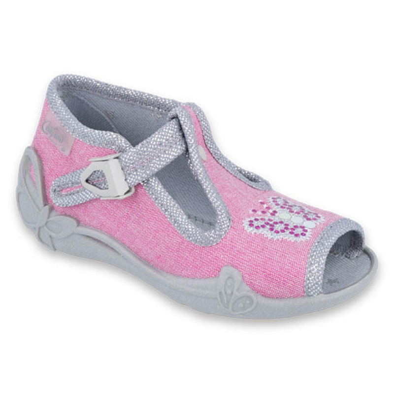 213P111 18 - dív.sandálek, růžová, motýl