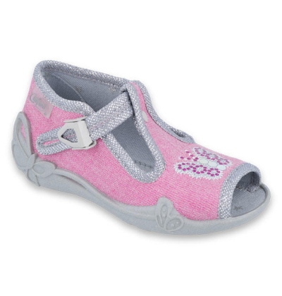 213P111 18 - dív.sandálek, růžová, motýl