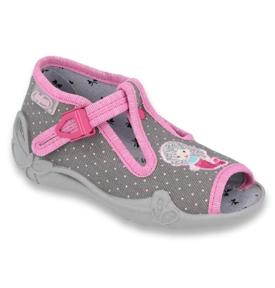 213P114 18 - dív.sandálek, šedá,tečky, mořská víla