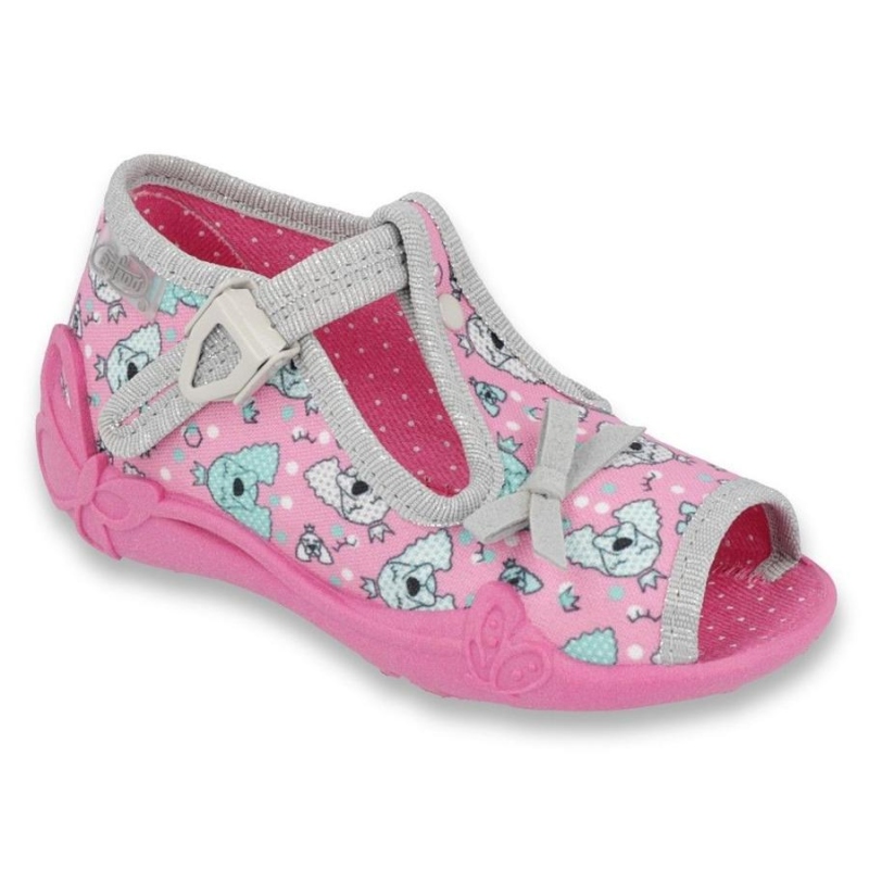 213P120 18 - dívčí sandálky Befado růžové, pejsci