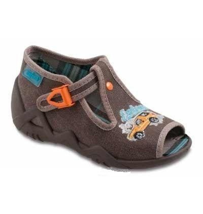 217P012 18 - dět.sandálek-SNAKE, hnědá, auto