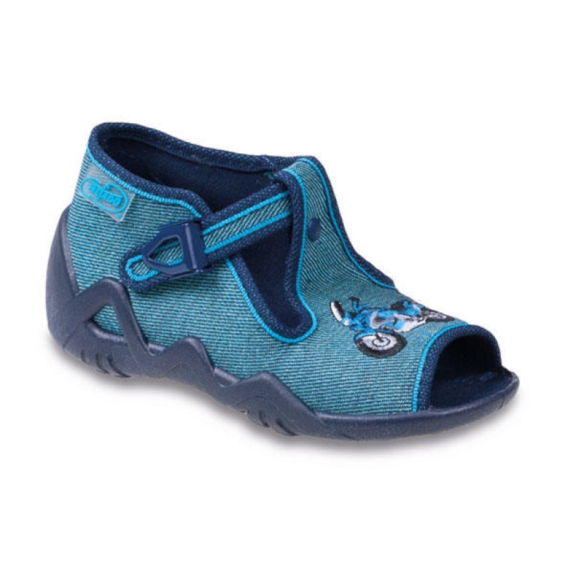 217P073 20 - dět.sandálek-petrolejová,motorka