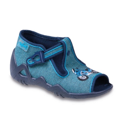 217P073 20 - dět.sandálek-petrolejová,motorka