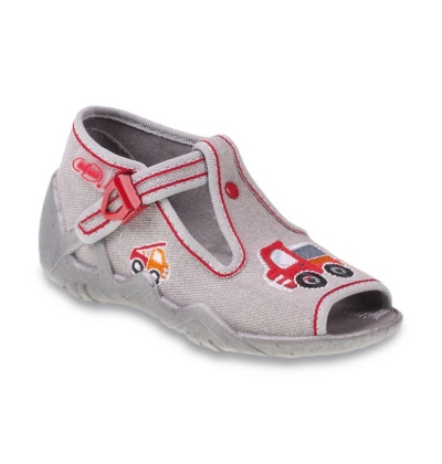 217P079 18 - dět.sandálek,šedá, hasiči