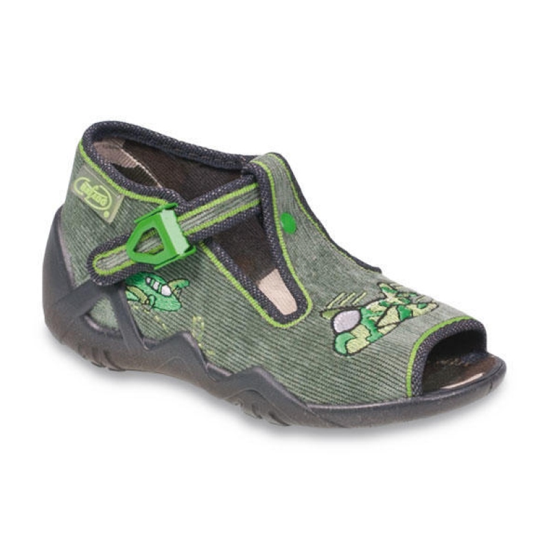 217P086 20 - dět.sandálek,šedozelená,letadlo