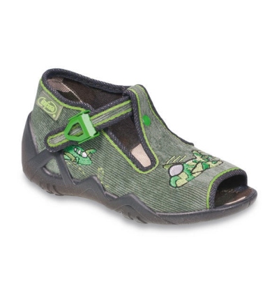 217P086 20 - dět.sandálek,šedozelená,letadlo