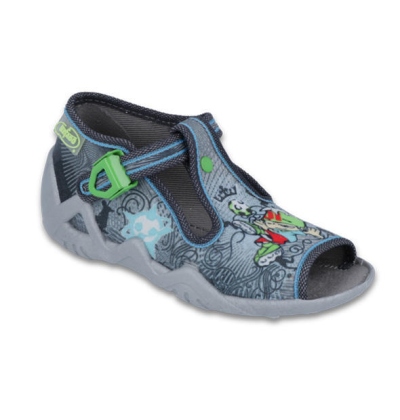 217P097 18 - chl.sandálek, šedá, fotbalista